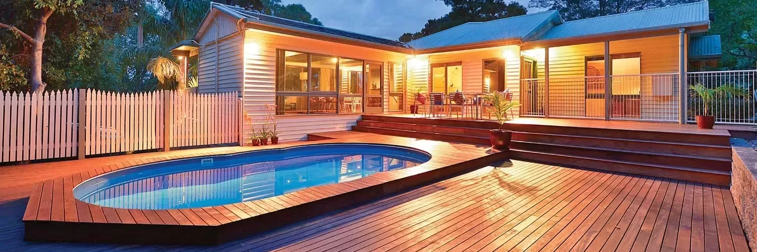 In-Ground Pool in Australia with timber decking